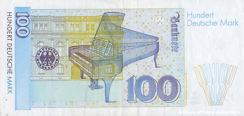 クララ・写真集 - 100ドイツマルク紙幣